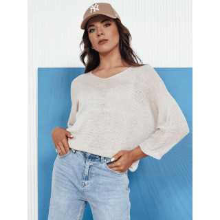 Ženski bež odprt pulover MY2336