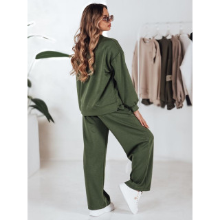 Ženski temno zelen oversized komplet AY1134