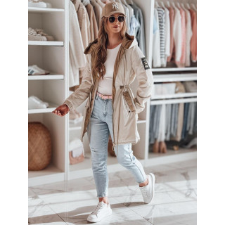 Ženska bež prehodna parka TY4811