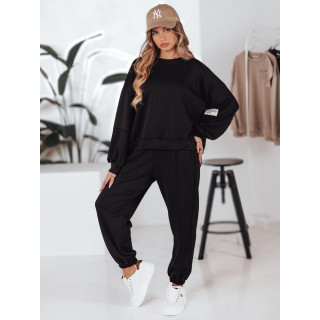 Ženski črn oversized komplet AY1131