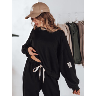 Ženski črn oversized komplet AY1131