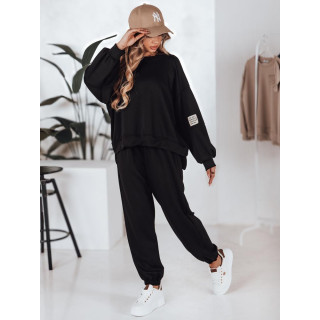 Ženski črn oversized komplet AY1131