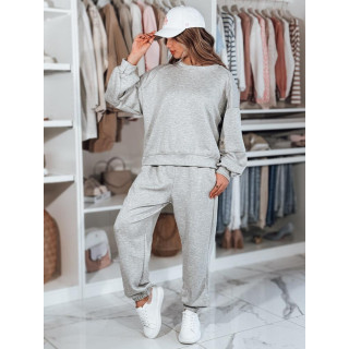 Svetlo siv ženski oversized komplet AY1129