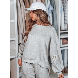 Svetlo siv ženski oversized komplet AY1129
