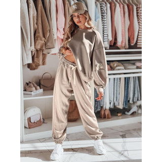 Bež ženski oversized komplet AY1130