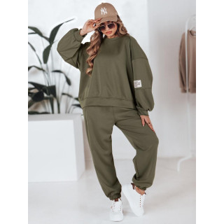 Ženski olivno oversize komplet AY1128