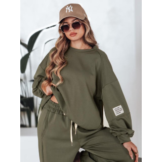 Ženski olivno oversize komplet AY1128