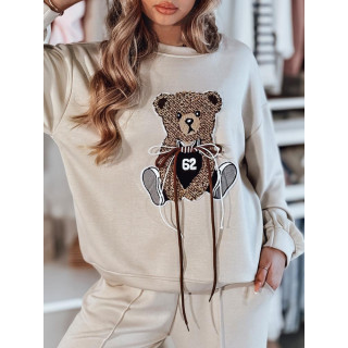 Bež ženski oversized komplet AY1126