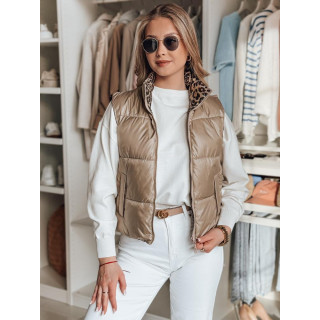 Rjav ženski brezrokavnik TY4825