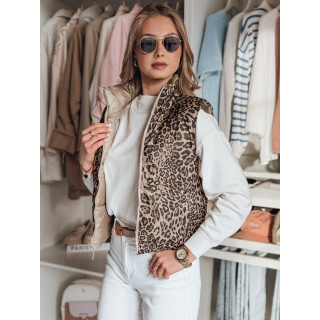 Rjav ženski brezrokavnik TY4825