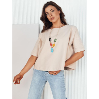 Bež ženska oversized bluza RY2505