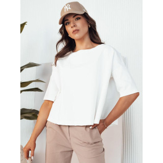 Ženska bela oversized bluza RY2504