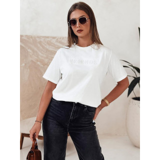 Bela ženska majica s kratkimi rokavi z napisom FRIENDS RY2574