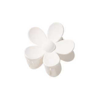 Bela sponka za lase v obliki rože