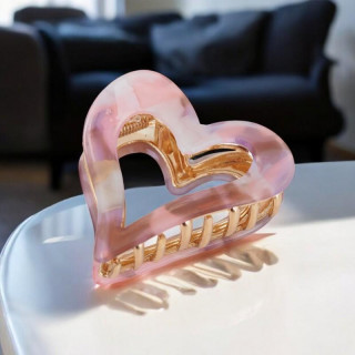 Krem sponka za lase v obliki srca