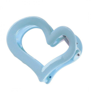 Modra sponka za lase v obliki srca