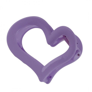 Vijolična sponka za lase v obliki srca