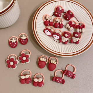 Set 10 otroških gumb za lase