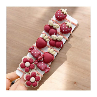 Set 10 otroških gumb za lase