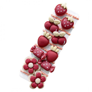 Set 10 otroških gumb za lase