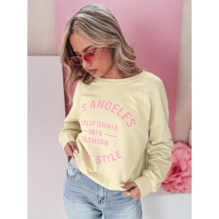 Ženska rumena oversized jopica s potiskom BY1366