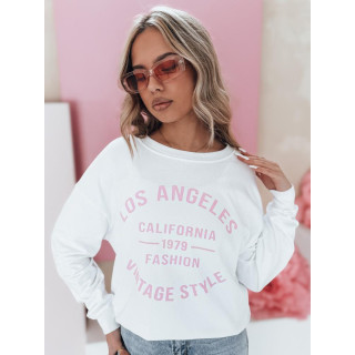 Bela ženska oversized jopica s potiskom BY1360