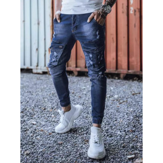 Modri moški žepki z luknjami UX3286