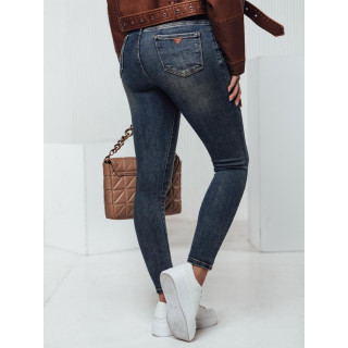 Ženske temno modre kavbojke s pasom UY2328