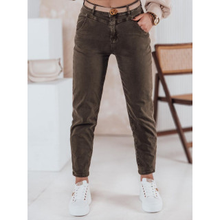 Ženske svetlo rjave kavbojke mom fit UY2353