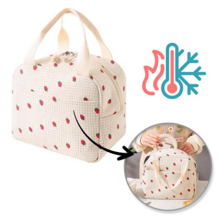 Termo torba iz velveta s potiskom jagod