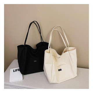 Velika črna torba iz blaga