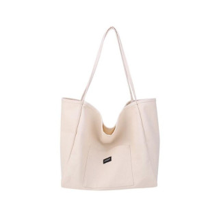 Velika torba iz blaga krem barve