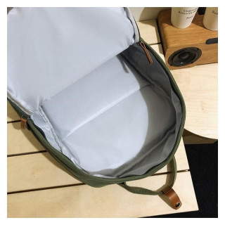 Šolski nahrbtnik iz velveta v rjavi barvi