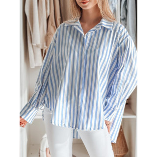Ženska modro-bela črtasta srajca DY0461