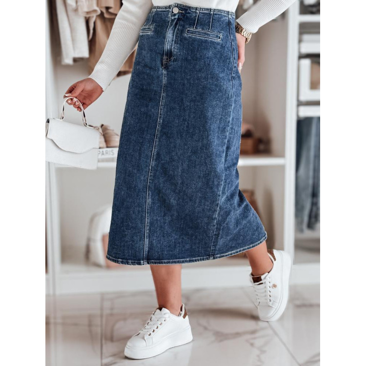 Modro denim midi krilo CY0485