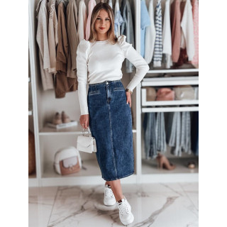 Modro denim midi krilo CY0485