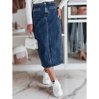 Modro denim midi krilo CY0485