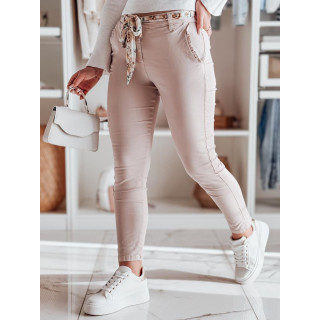 Svetlo roza ženske hlače iz blaga UY2530