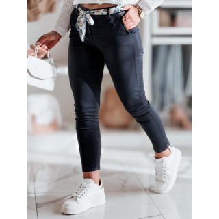 Ženske temno modre hlače iz blaga UY2532