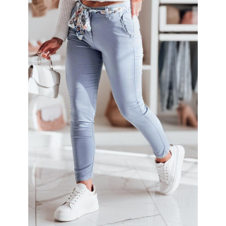 Svetlo modre ženske hlače iz blaga UY2535