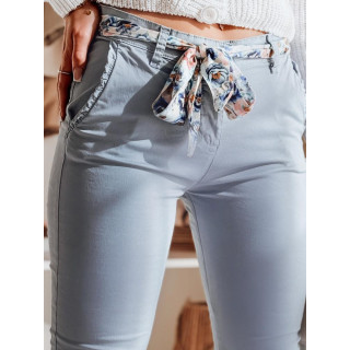 Svetlo modre ženske hlače iz blaga UY2535