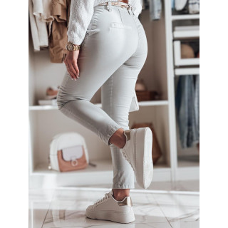 Svetlo sive ženske hlače iz blaga UY2534