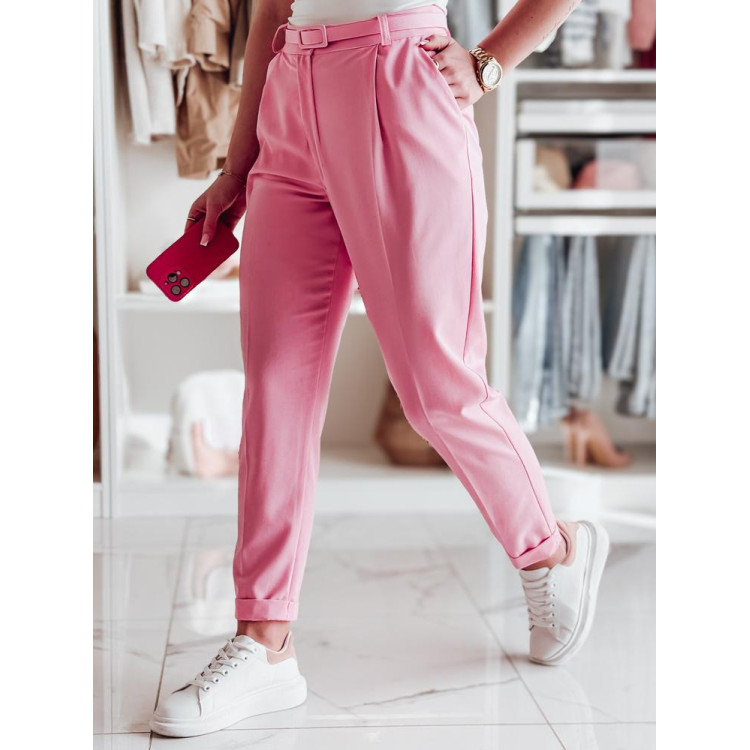 Elegantne roza ženske hlače UY2519