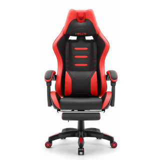 Igralni stol HELLS CHAIR v rdeči in črni barvi