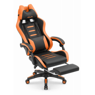 Oranžno-črn igralni stol HELLS CHAIR