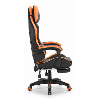 Oranžno-črn igralni stol HELLS CHAIR