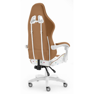 Vzorčast fotelj HELL'S CHAIR v bež barvi