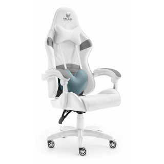 Gaming stol HELL'S CHAIR belo-sive barve
