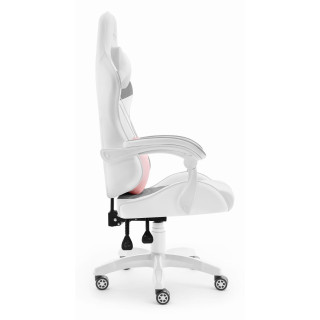Gaming stol HELL'S CHAIR belo-sive barve