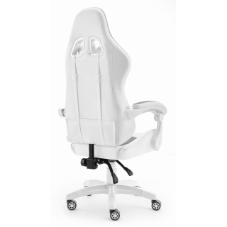Gaming stol HELL'S CHAIR belo-sive barve